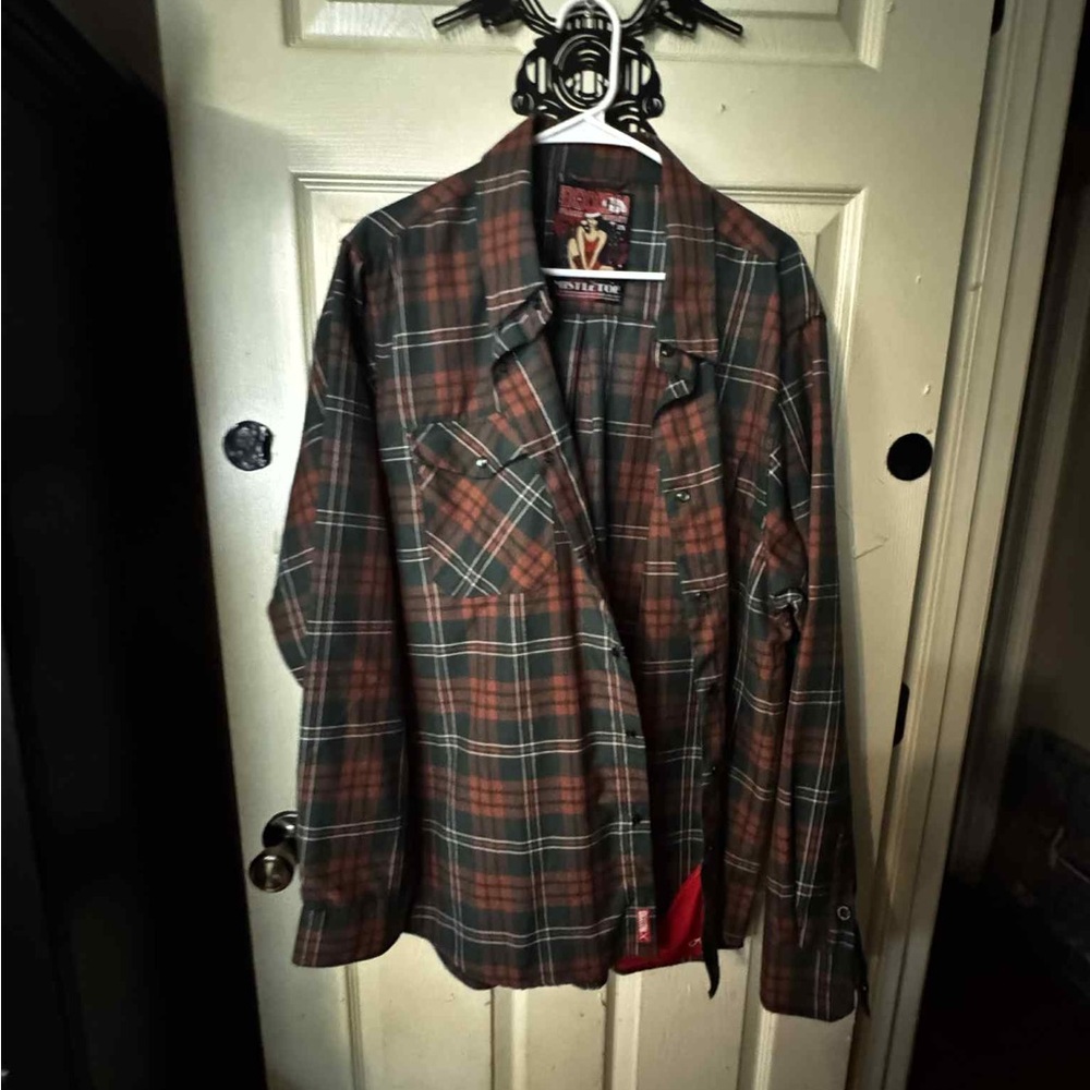 DIXXON Green and Brown Lightweight Shirt